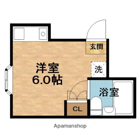 MTKビル(ワンルーム/5階)の間取り写真
