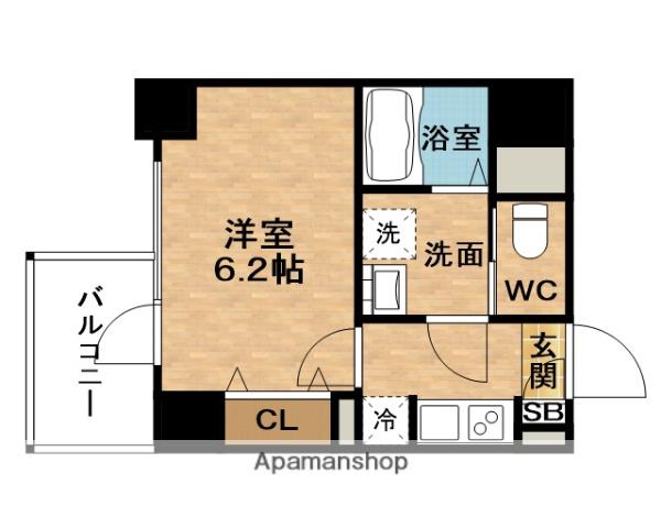 S-RESIDENCE新大阪RISH(1K/11階)の間取り写真