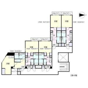 アリビオ都島(1K/3階)の間取り写真