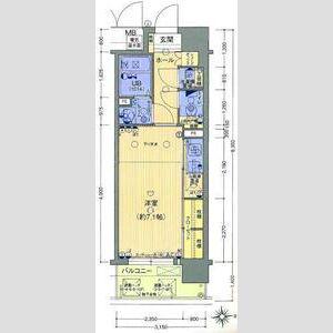 LUMINOUS新大阪(1K/3階)の間取り写真