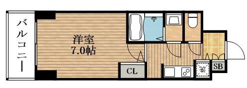 S-RESIDENCE 都島(1K/4階)の間取り写真