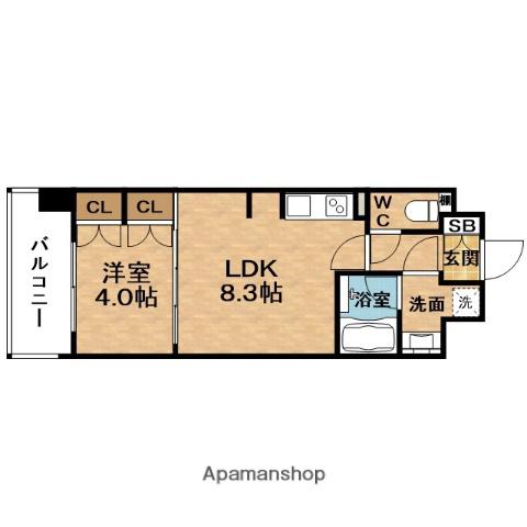 URBANDORF天満(1LDK/10階)の間取り写真