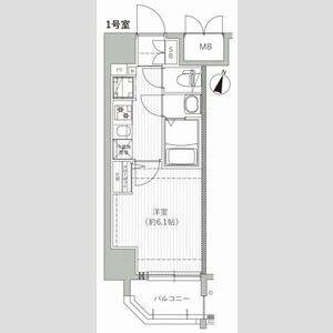 エムブイインプ新大阪(1K/10階)の間取り写真