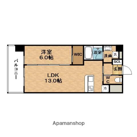 PREGIO梅田(1LDK/11階)の間取り写真