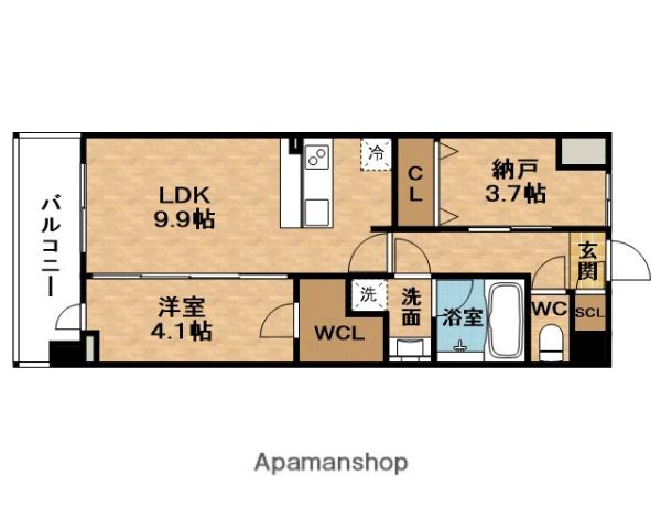 SPLENDIDE梅田グランノース(1SLDK/2階)の間取り写真