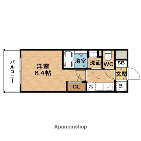 エスリード新大阪ザ・プレミアイースト(1K/11階)の間取り写真