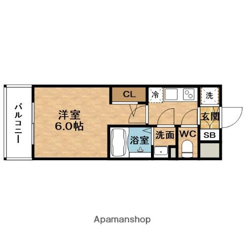 エスリード新大阪ザ・プレミアウエスト(1K/5階)の間取り写真