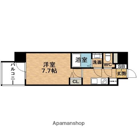 PRESSANCE NEO上新庄PRIMECRUIS(1K/2階)の間取り写真