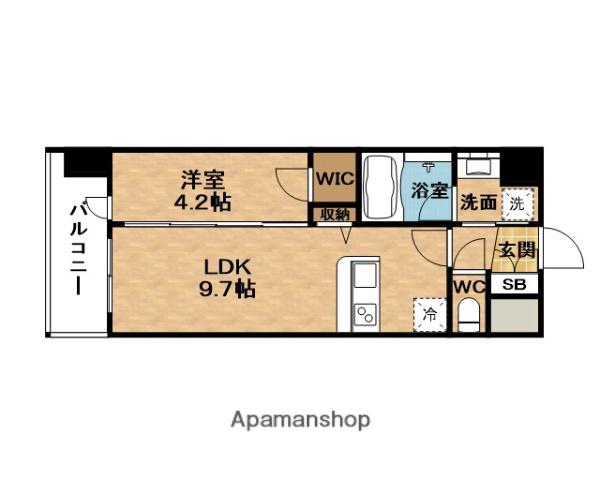 SPLENDIDEライズ新大阪ノース(1LDK/12階)の間取り写真
