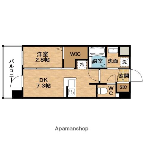 エステムコート新大阪XVIパルス(1DK/7階)の間取り写真