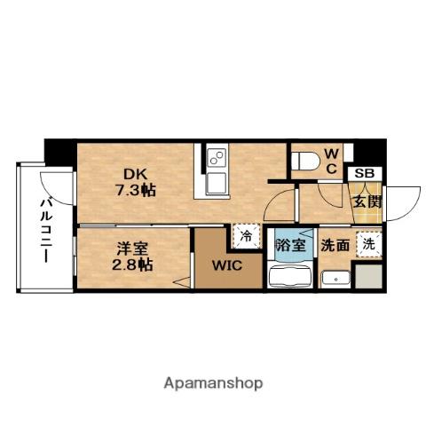 ESTEM COURT新大阪XVIパルス(1DK/7階)の間取り写真