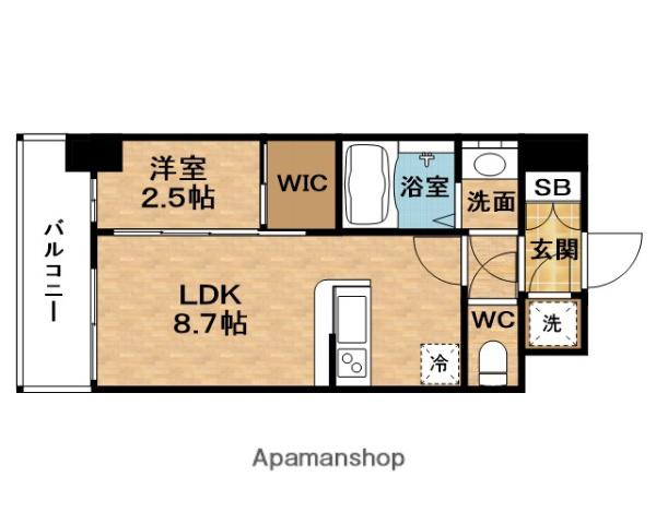 SERENⅠTE新大阪グランデミリュー(1LDK/11階)の間取り写真