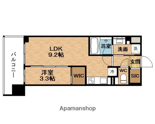 COMFORIA新大阪宮原Q(1LDK/8階)の間取り写真