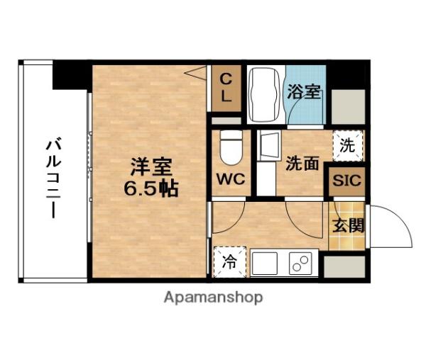 GEO ENT梅田北リバーフロント(1K/4階)の間取り写真