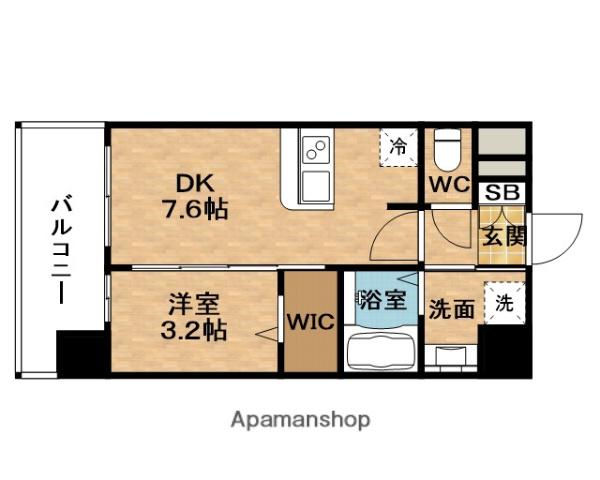 PRESSANCE東淀川駅前プローシェ(1DK/13階)の間取り写真