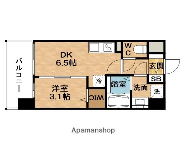 PRESSANCE東淀川駅前プローシェ(1DK/14階)の間取り写真