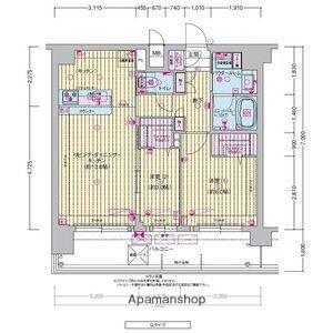 PRESSANCE東淀川駅前プローシェ(2LDK/15階)の間取り写真