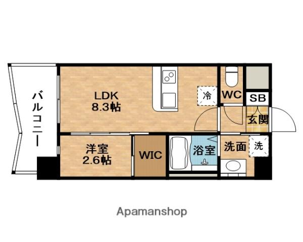 SERENⅠTE新大阪アリエ(1LDK/10階)の間取り写真