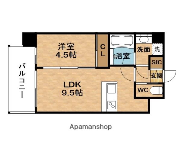 PREGIO塚本ASIAN(1LDK/6階)の間取り写真