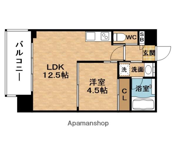 PREGIO塚本ASIAN(1LDK/9階)の間取り写真