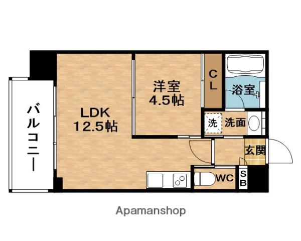 PREGIO塚本ASIAN(1LDK/9階)の間取り写真