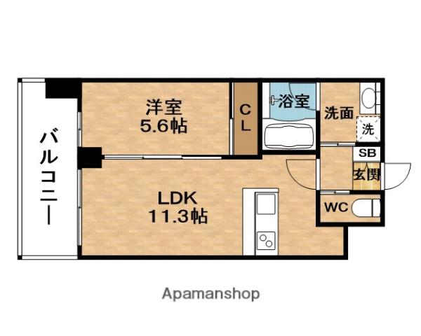 PREGIO塚本ASIAN(1LDK/9階)の間取り写真