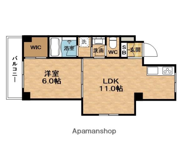 GLENフォレスト(1LDK/3階)の間取り写真