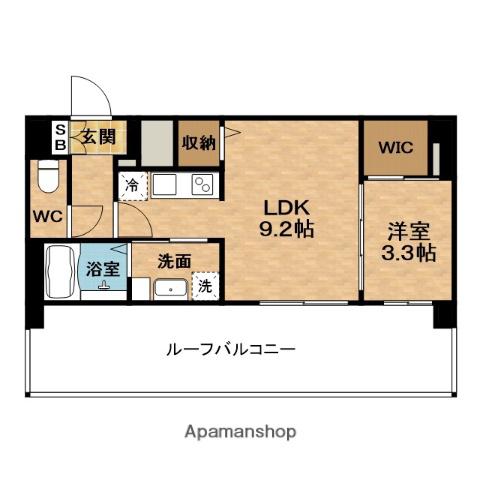SOLTERRACEOSAKA御幣島(1LDK/7階)の間取り写真