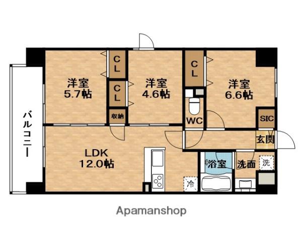 RAFFINER大阪十三(2SLDK/2階)の間取り写真