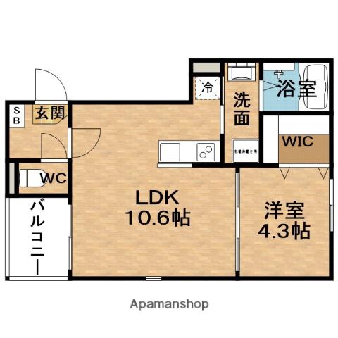 PALACIO柴島(1LDK/2階)の間取り写真