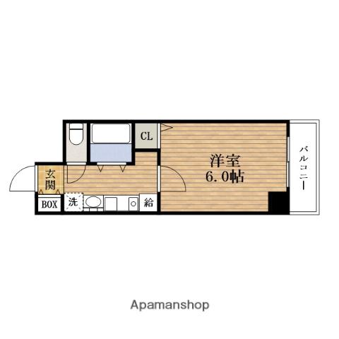 フィレンツェ船場南(1K/7階)の間取り写真