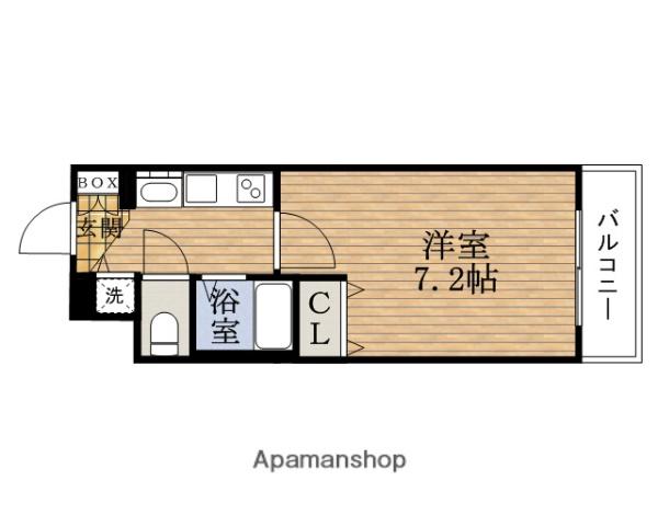 プレサンス本町プライム(1K/7階)の間取り写真