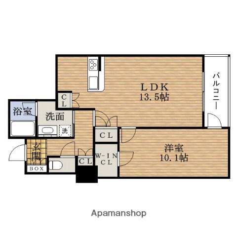 アルグラッドザタワーSHINSAIBASHI(1LDK/28階)の間取り写真