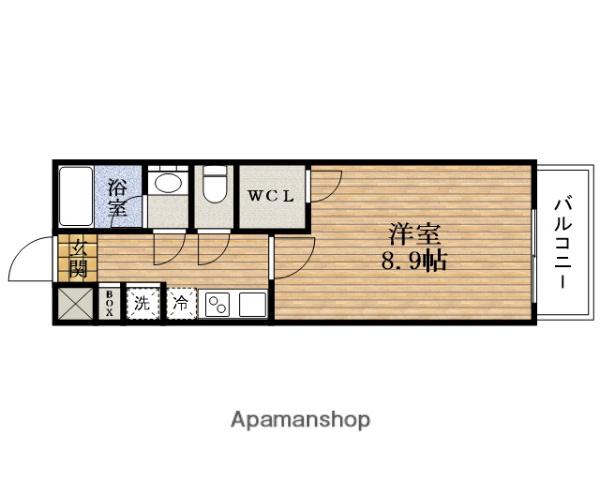 レジディアKYOMACHIBORI(1K/9階)の間取り写真