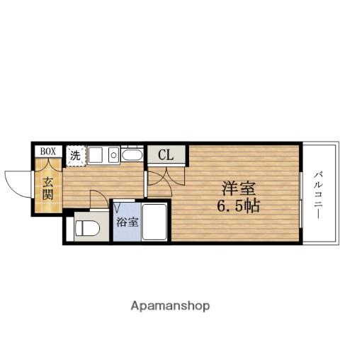 エスリード難波駅前(1K/7階)の間取り写真