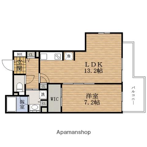 ブラービMINAMIHORIE(1LDK/6階)の間取り写真