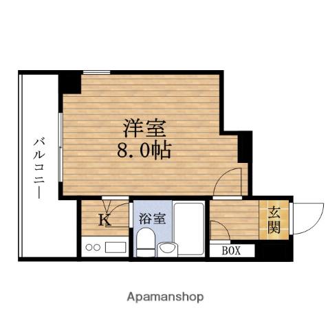 ノバカネイチ四ツ橋(ワンルーム/3階)の間取り写真