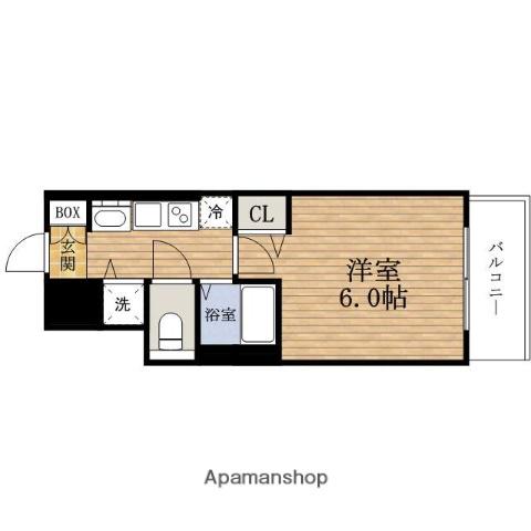 プレサンス難波元町(1K/11階)の間取り写真