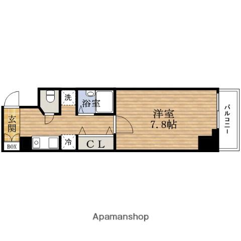 SAMETY松屋町 サムティマツヤマチ(1K/8階)の間取り写真