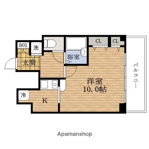 PRESSANCE難波東(1K/11階)の間取り写真