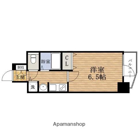 PRESSANCE難波リバーオアシス(1K/11階)の間取り写真