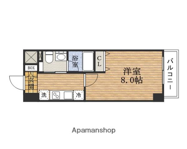 グルーヴ日本橋(1K/12階)の間取り写真