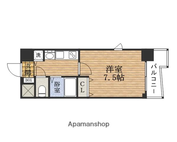 PRESSANCE本町リアルシティ(1K/2階)の間取り写真