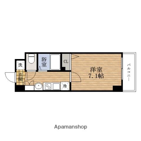 エスリードコートNAMBAウエスト(1K/8階)の間取り写真