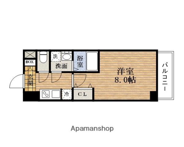 エスレジデンス難波ヴィアーレ(1K/7階)の間取り写真