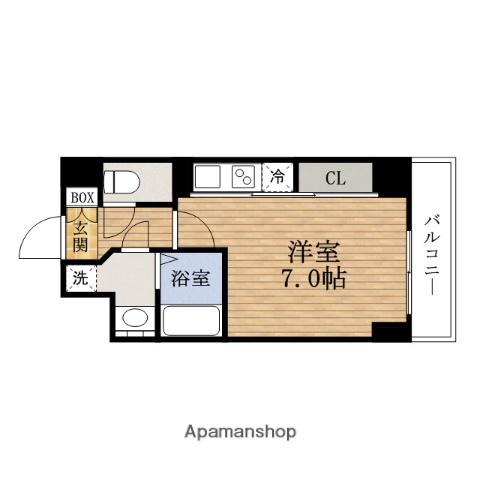 エスレジデンス難波ヴィアーレ(ワンルーム/8階)の間取り写真