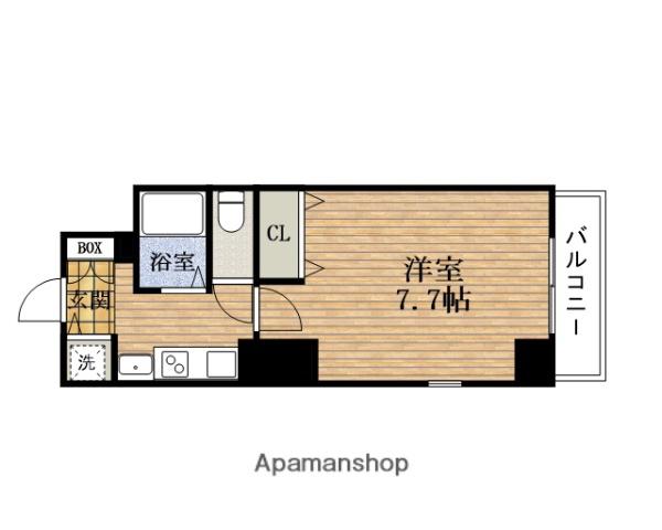 アーバンフラッツ難波東(1K/3階)の間取り写真