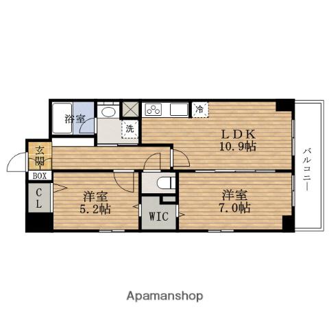 アネストKITAHORIE(2LDK/10階)の間取り写真
