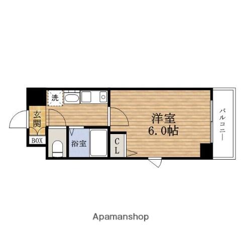 エステムコート難波センチュリオ(1K/13階)の間取り写真