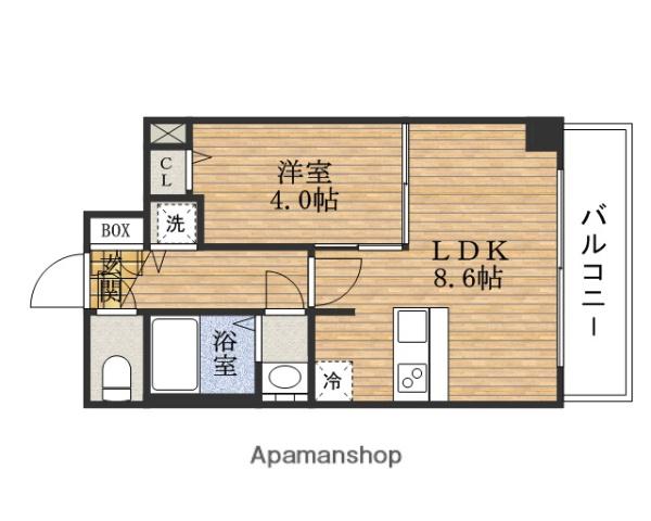 PRESSANCE堺筋本町フィリア(1LDK/12階)の間取り写真